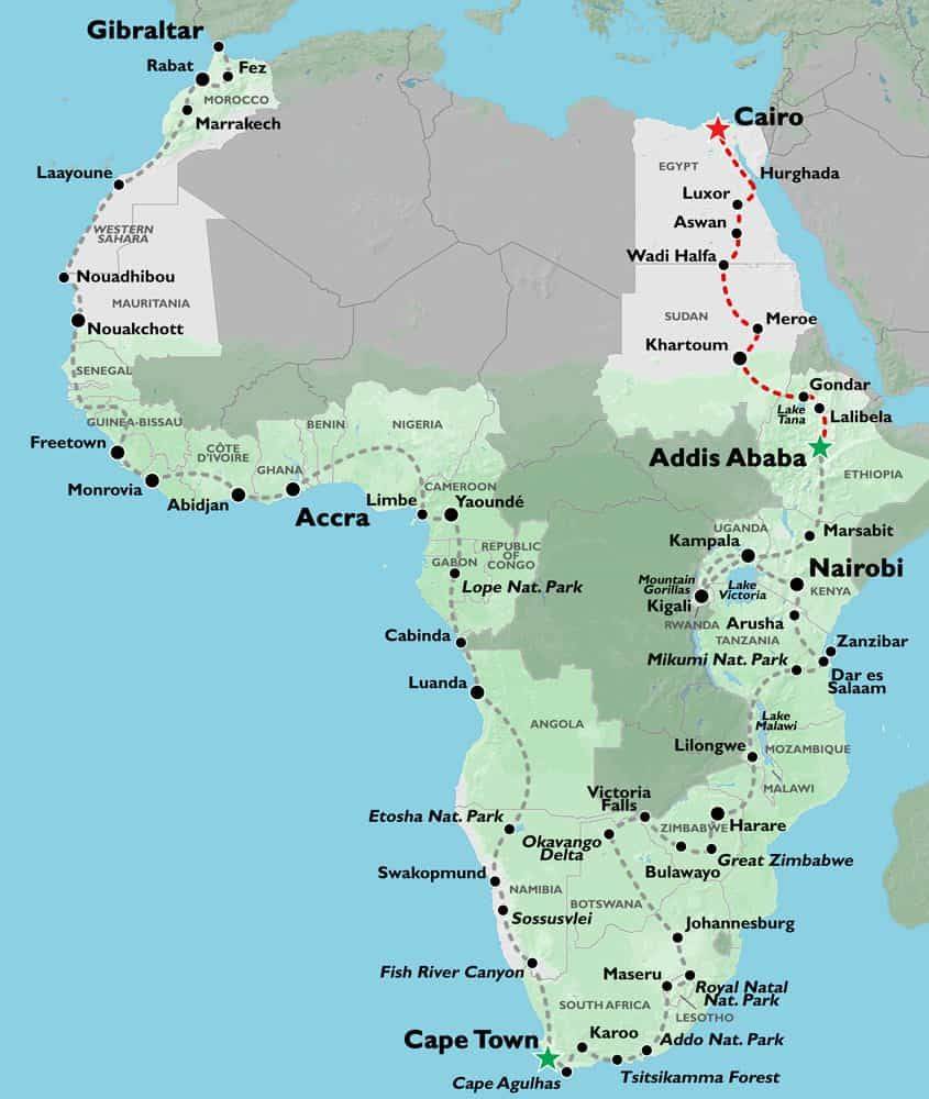Cairo To Addis Ababa (38 Days) Nile Trans