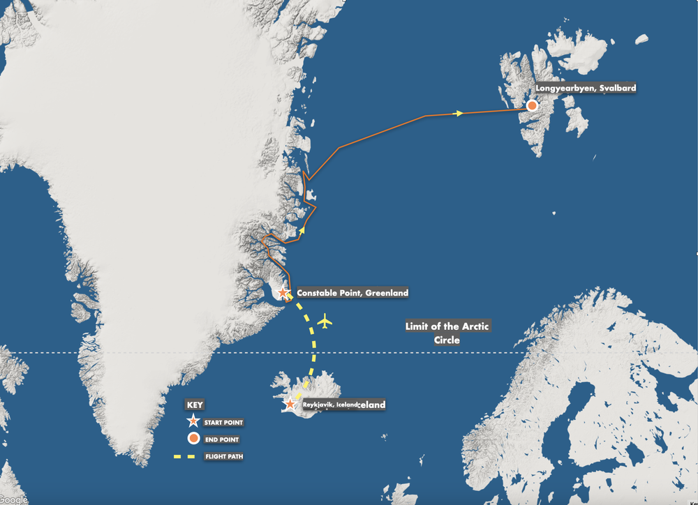 Greenland to Svalbard sailing Great Expedition Company